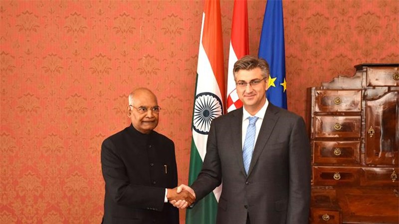 Plenković i Kovind se založili za jačanje bilateralnih odnosa Hrvatske i Indije